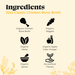 4-Pack: Chicken Bone Broth - 32oz