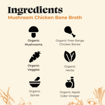 Mushroom Chicken Bone Broth - 16.9 oz