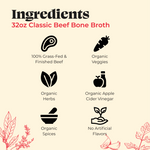 4-Pack: Beef Bone Broth - 32oz