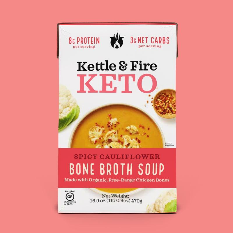 Spicy Cauliflower Bone Broth Soup