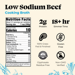 4 Pack: Beef Low Sodium Cooking Broth 32oz