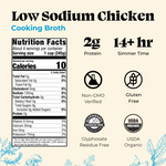 4 Pack: Chicken Low Sodium Cooking Broth - 32oz