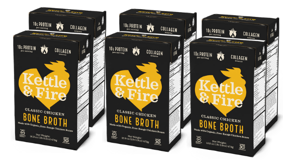 6-Pack - Chicken Only Bundle Bone broth Kettle & Fire 