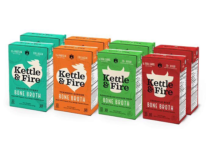 8-Pack: Flavored Broth Bundle Bundle Kettle & Fire 