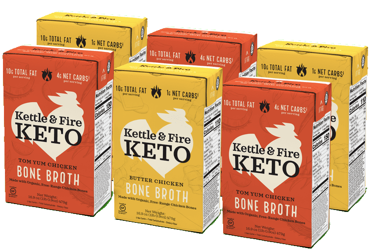 6-pack: Keto Broths Variety Bone broth Kettle & Fire 