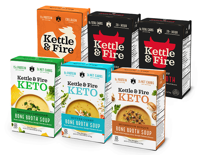 6 Pack: Bone Broth Variety Bundle Kettle & Fire 